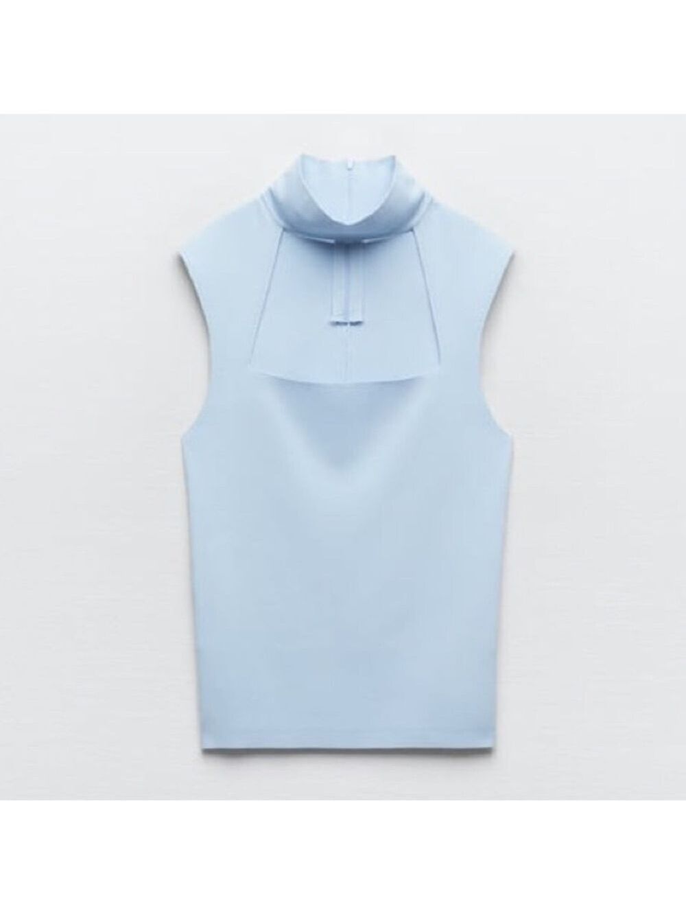 Zara Fine Knit Ribbed Cut Out Choker Top 4978/109